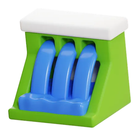 Barrage d'eau  3D Icon