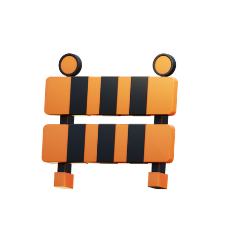 Barrage routier  3D Icon