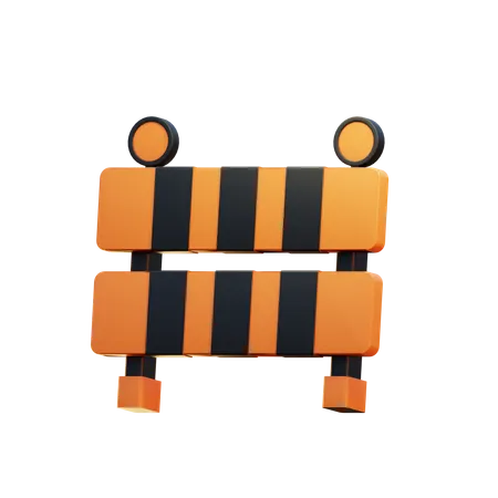 Barrage routier  3D Icon