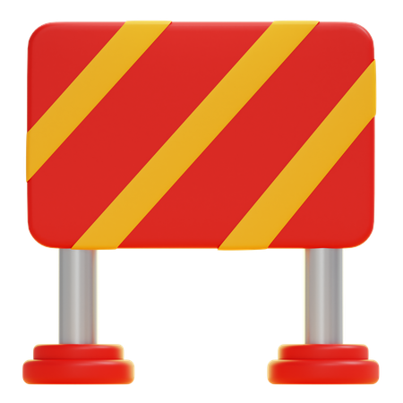 Barrage routier  3D Icon