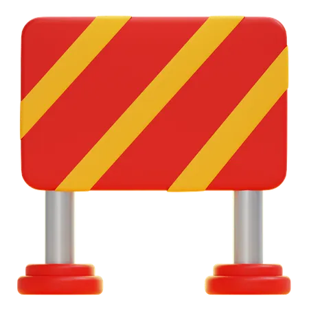 Barrage routier  3D Icon