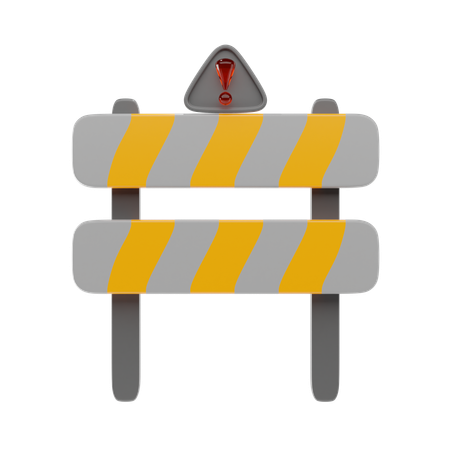 Barrage routier  3D Icon