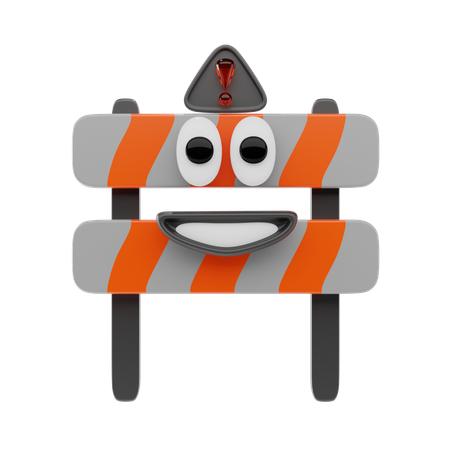 Barrage routier  3D Icon