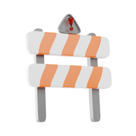 Barrage routier  3D Icon