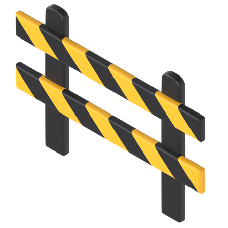 Bloqueur de route  3D Illustration