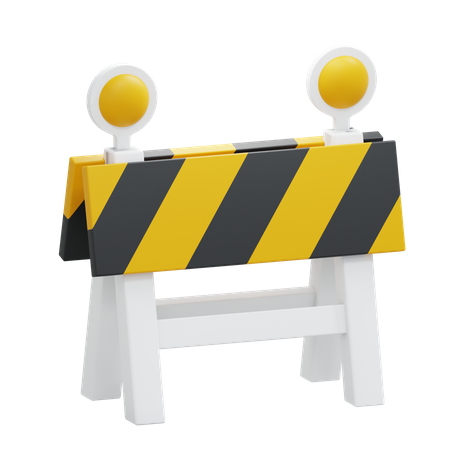 Barrage routier  3D Icon