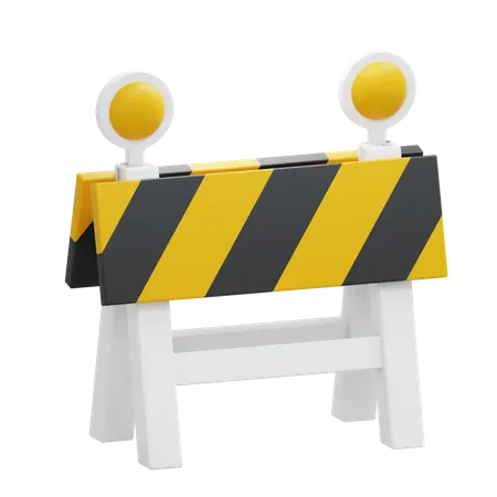 Barrage routier  3D Icon