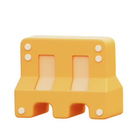 Barrage routier  3D Icon