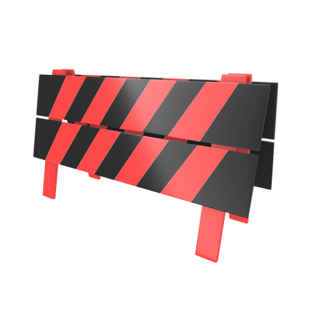 Barrage routier  3D Icon