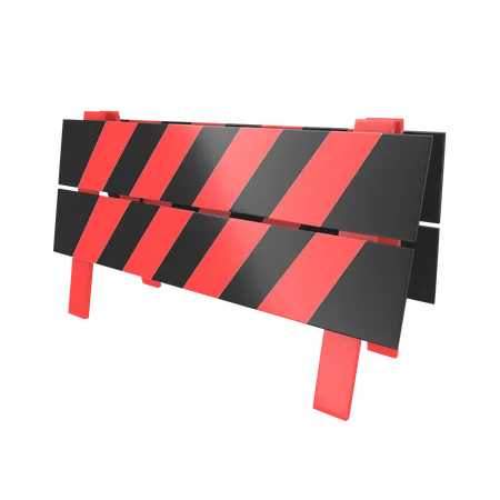 Barrage routier  3D Icon