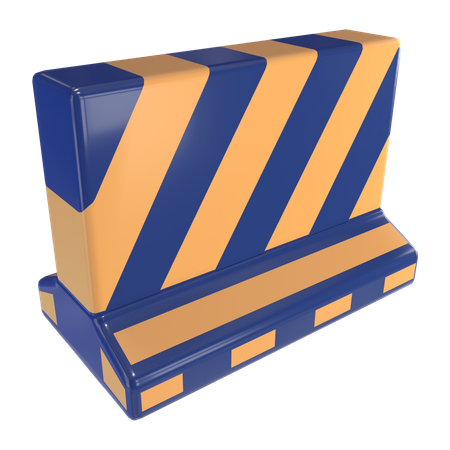Barrages routiers en béton  3D Icon