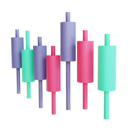 Barras de candelabros  3D Illustration