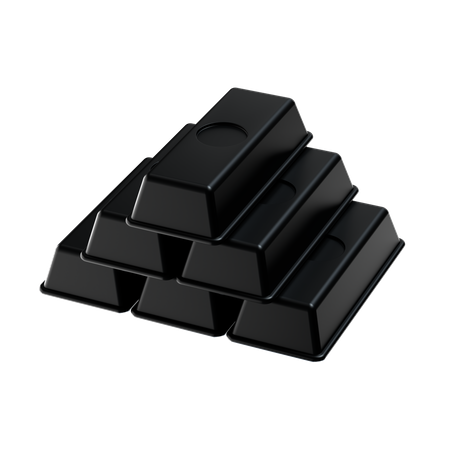 Barras negras  3D Icon