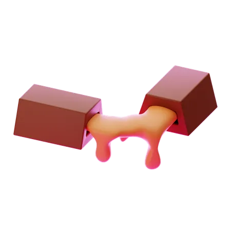 Barre chocolatée  3D Icon