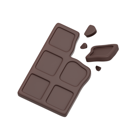 Barre chocolatée  3D Icon