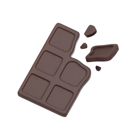 Barre chocolatée  3D Icon