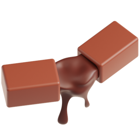 Barre chocolatée  3D Icon