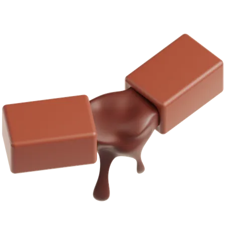 Barre chocolatée  3D Icon