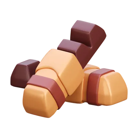 Barre de chocolat  3D Icon