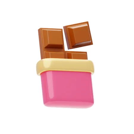 Barre de chocolat  3D Icon