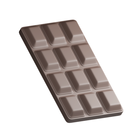 Barre de chocolat  3D Illustration