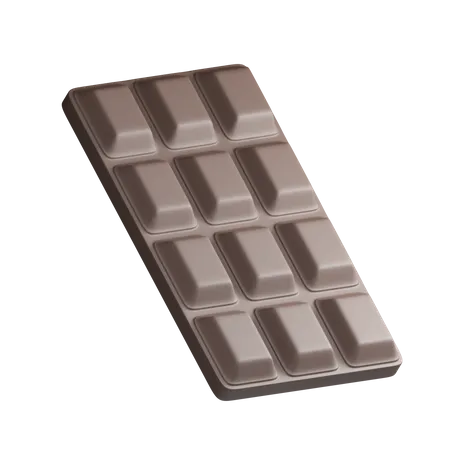 Barre de chocolat  3D Illustration