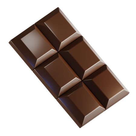 Barre de chocolat  3D Illustration