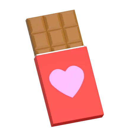 Barre de chocolat  3D Illustration