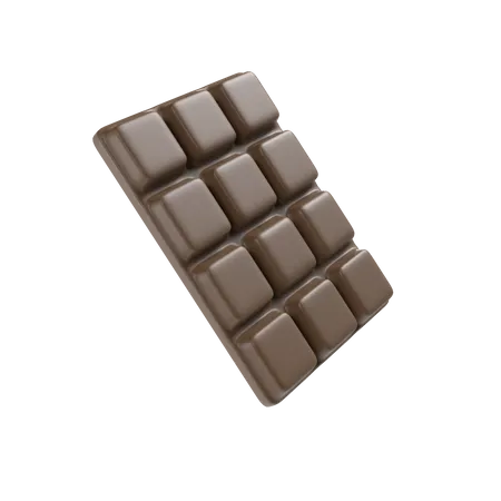 Barre de chocolat  3D Illustration