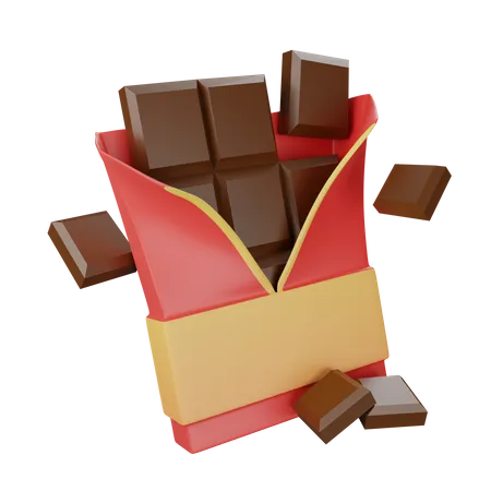 Barre de chocolat  3D Icon