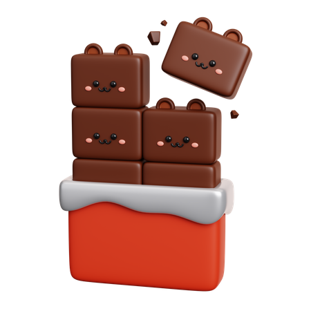 Barre de chocolat  3D Icon