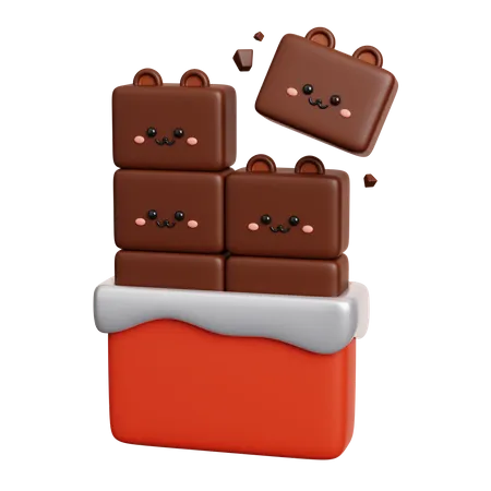 Barre de chocolat  3D Icon