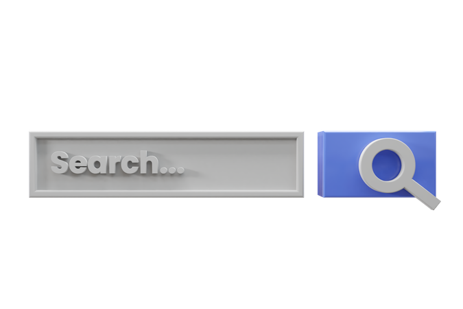 Barre de recherche  3D Icon