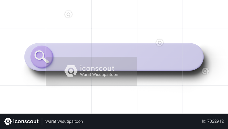 Barre de recherche  3D Icon