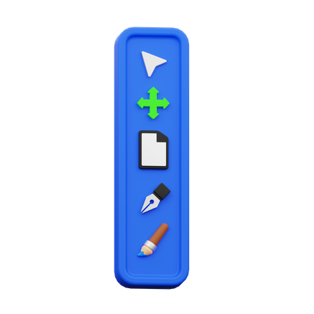 Barre d'outils de conception  3D Icon