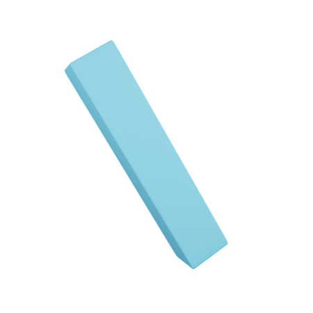 Barre oblique inverse  3D Icon