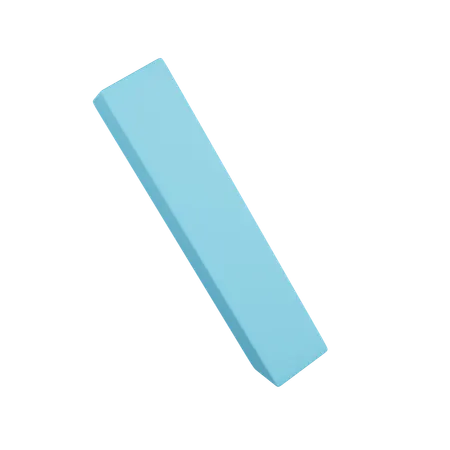 Barre oblique inverse  3D Icon