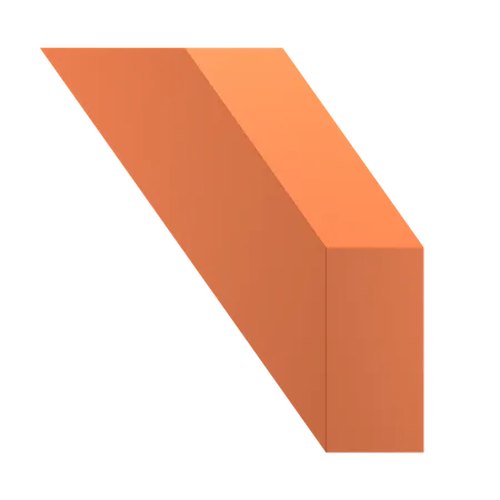 Barre tranchée  3D Icon