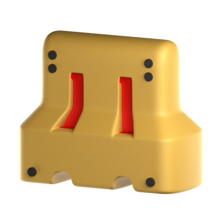 Barreira de trânsito  3D Icon