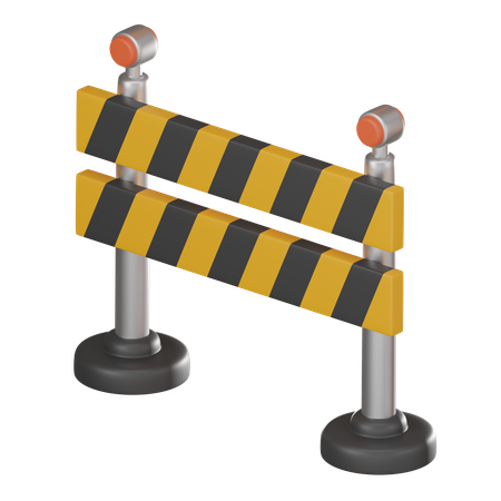 Barreiras de trânsito  3D Icon