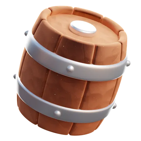 Barrel Agriculture 3 D Icon 3D Icon