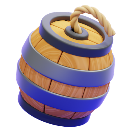 BARREL BOMB  3D Icon