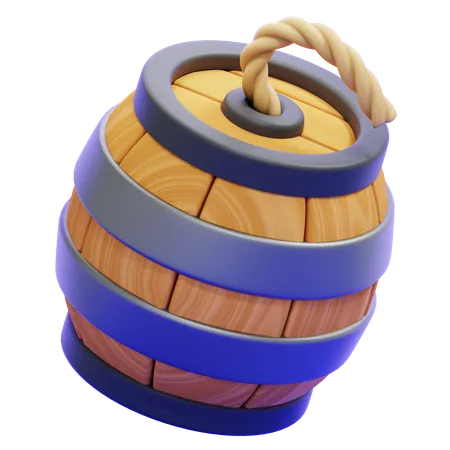 BARREL BOMB  3D Icon