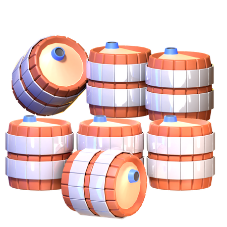 Barrels  3D Icon