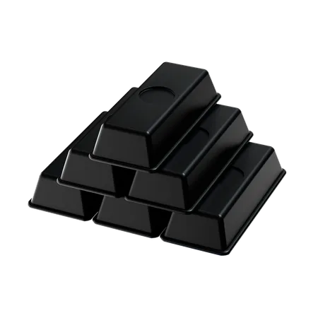 Barres noires  3D Icon