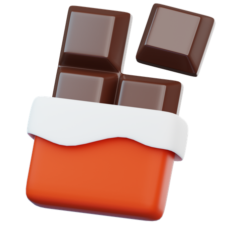 Barretta di cioccolato  3D Icon