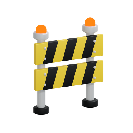 Barricada de construção  3D Icon