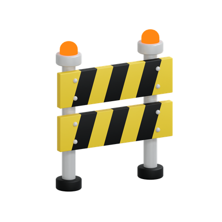 Barricada de construção  3D Icon