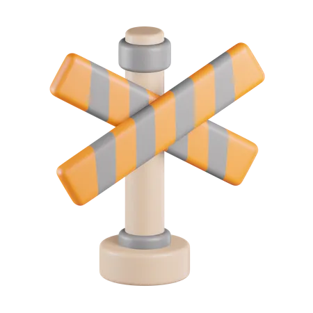 Barrier Crossing  3D Icon