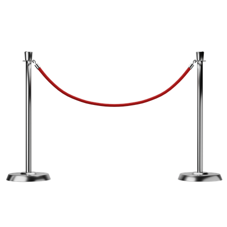 Barrier Rope 3D Icon